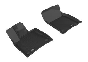 Lexus RX Floor Mats - Front - 3D MAXpider - Kagu, Custom Fit, 3D MAXpider - Black - `16-`20